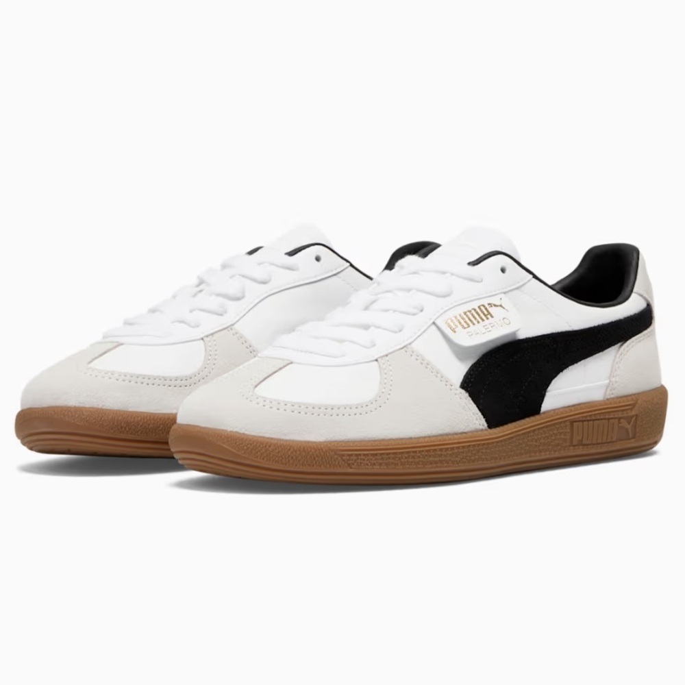 New Puma Palermo Leather Sneaker White Vapor Gray Shoe Mens Size 13